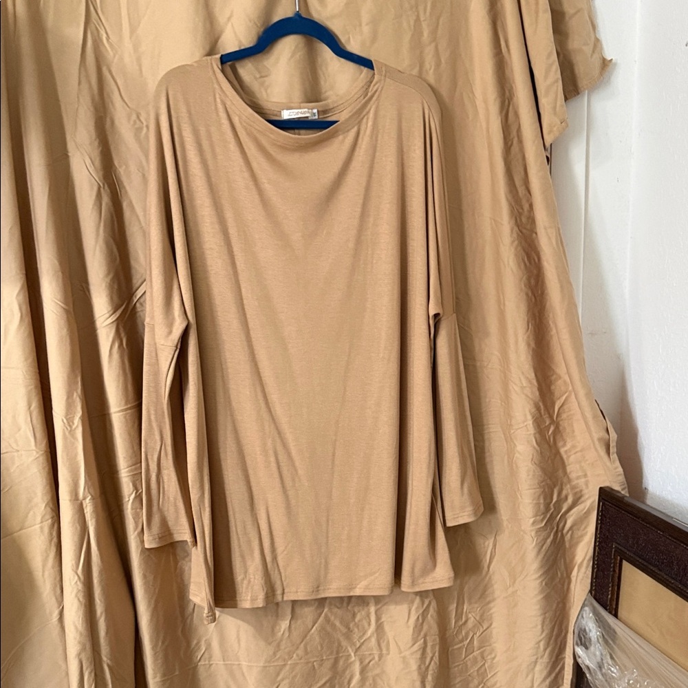 Elegant Tan Women's Top